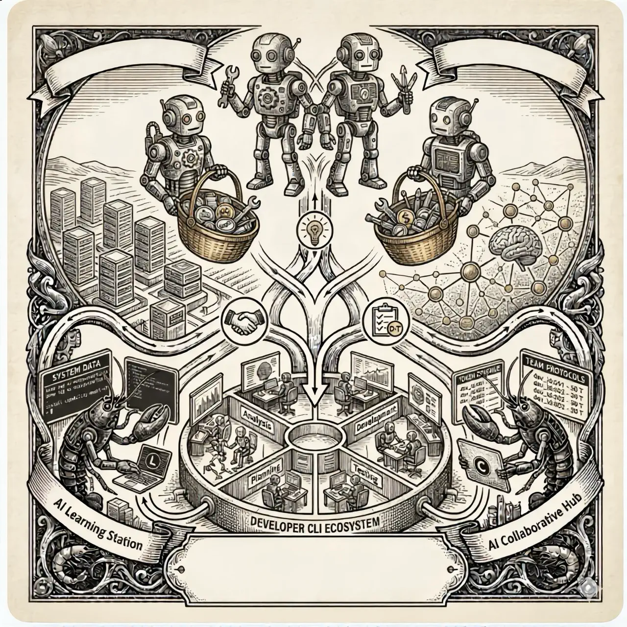 A living network of agents